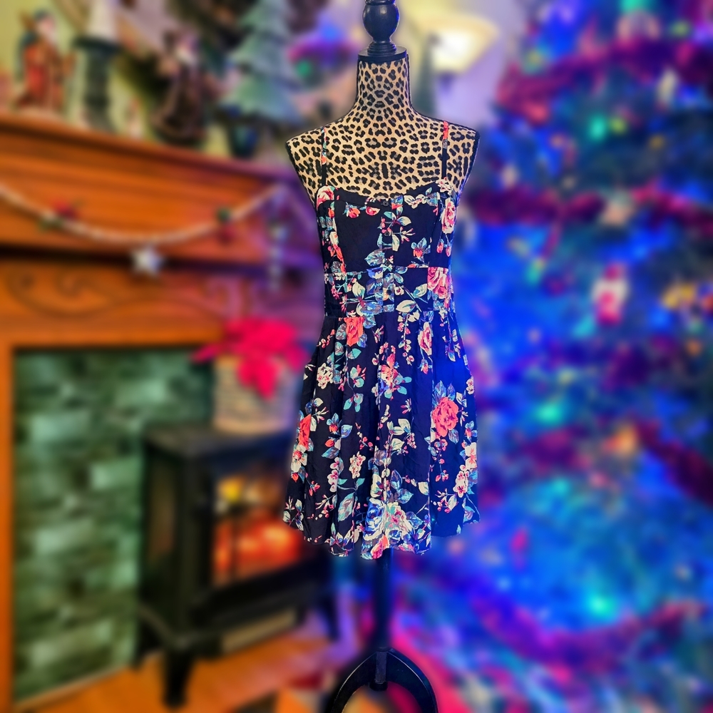 Floral Women's Dress - Multicolor
